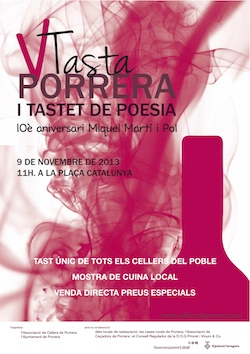 Cartel V Tasta Porrera 2013